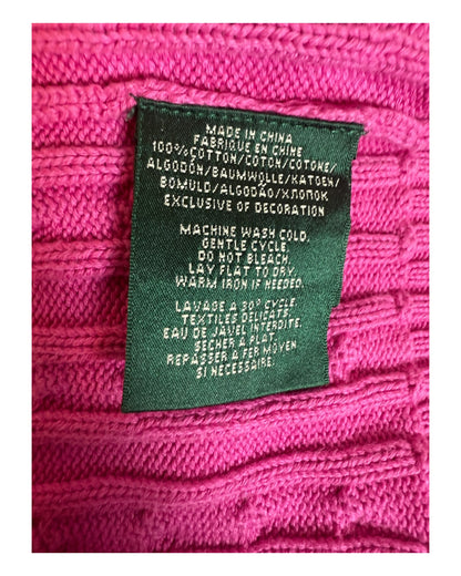 Polo Ralph Lauren Zopfmuster Pullover pink Größe S