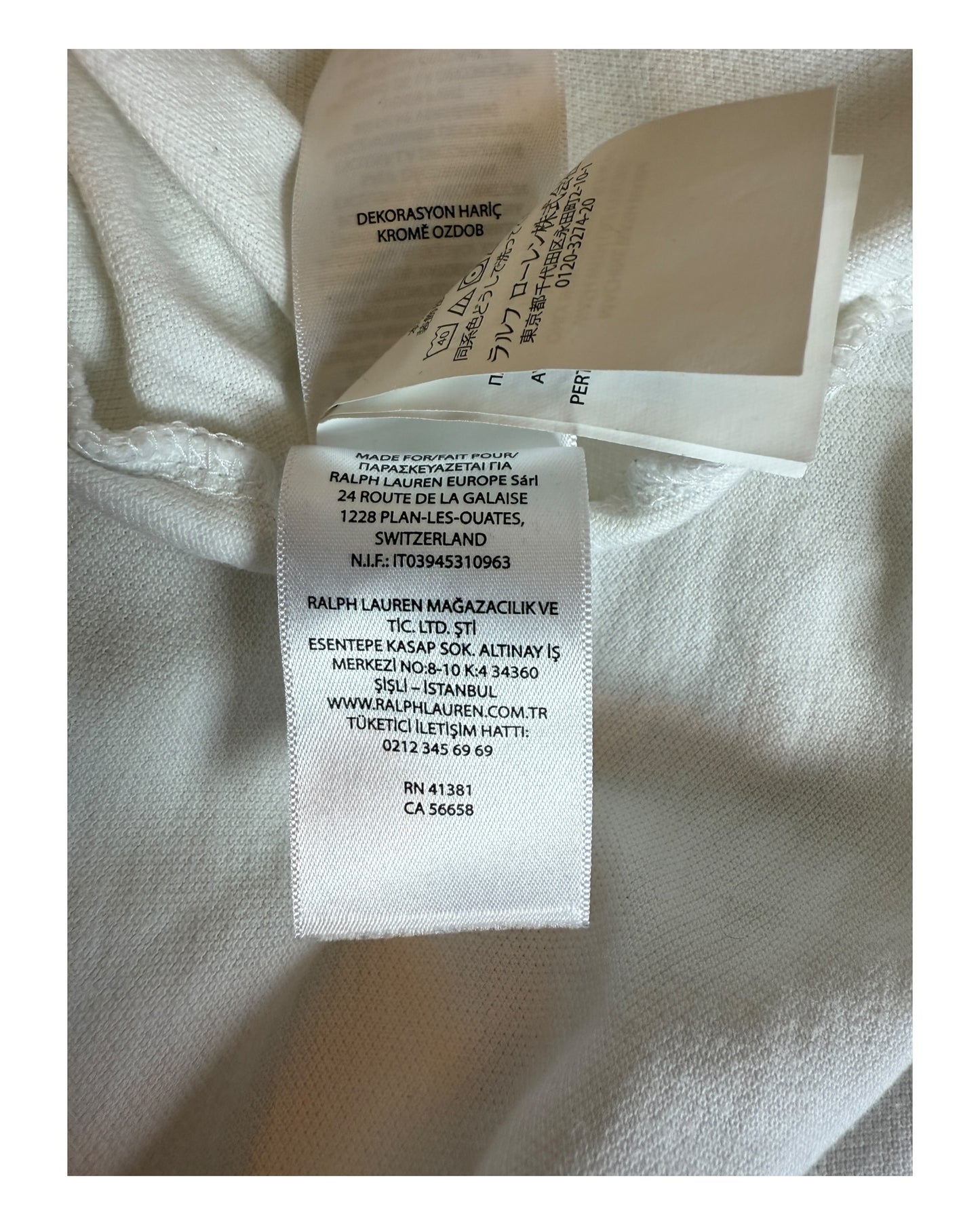 Polo Ralph Lauren Poloshirt weiß Größe L