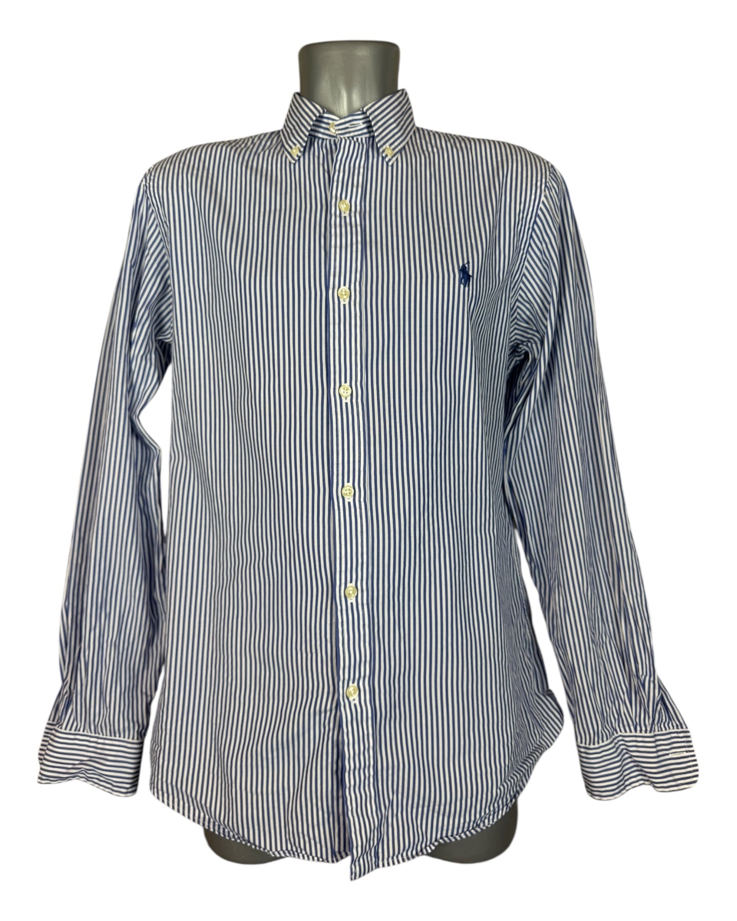 Polo Ralph Lauren Hemd blau weiß gestreift Größe M