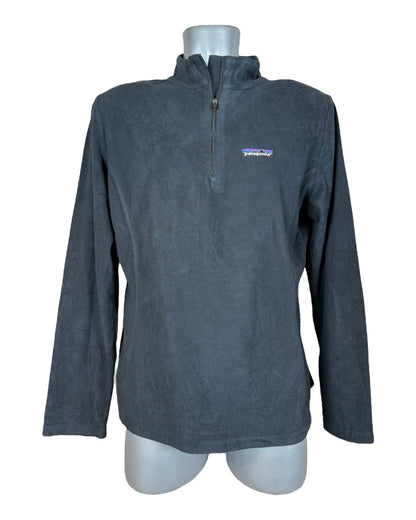 Patagonia Fleece Half Zip Pullover schwarz Größe M