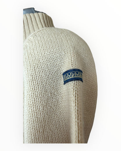Napapijri Half Zip Pullover beige Größe M
