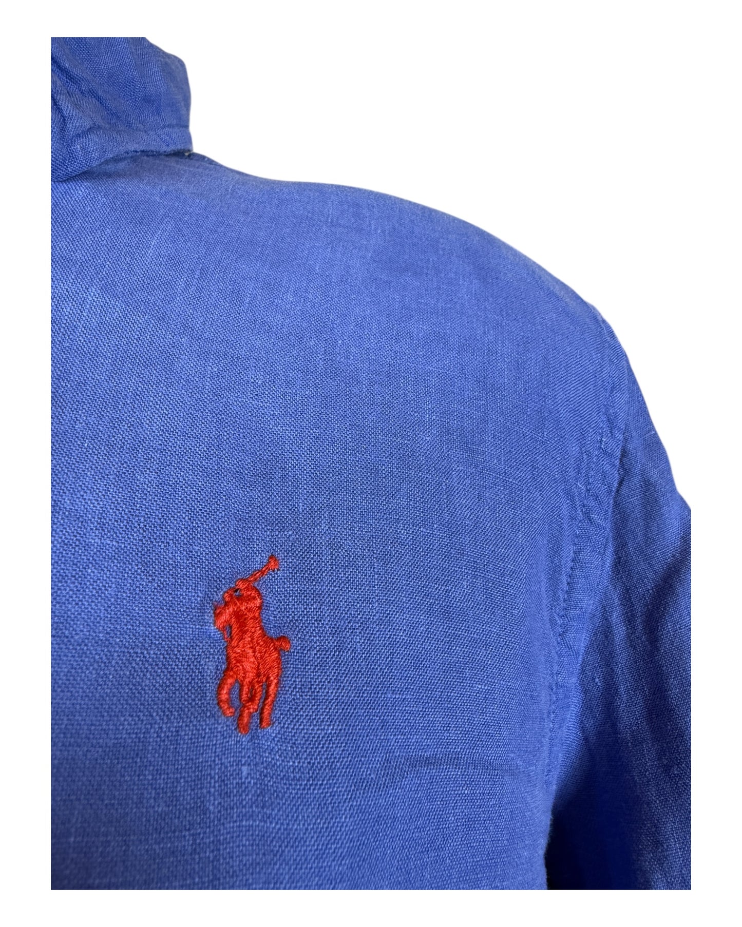 Polo Ralph Lauren Leinen Bluse blau Größe L