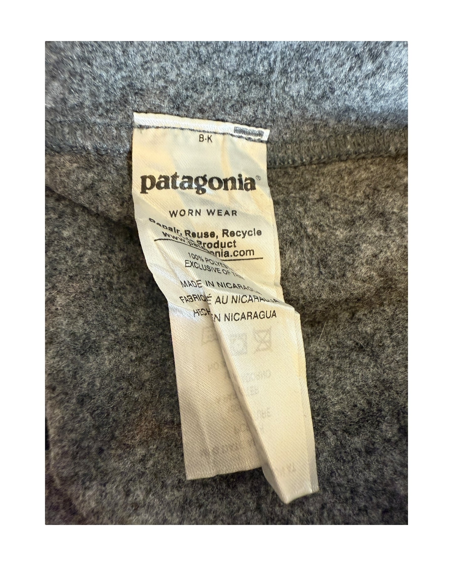 Patagonia Fleece Weste grau Größe L