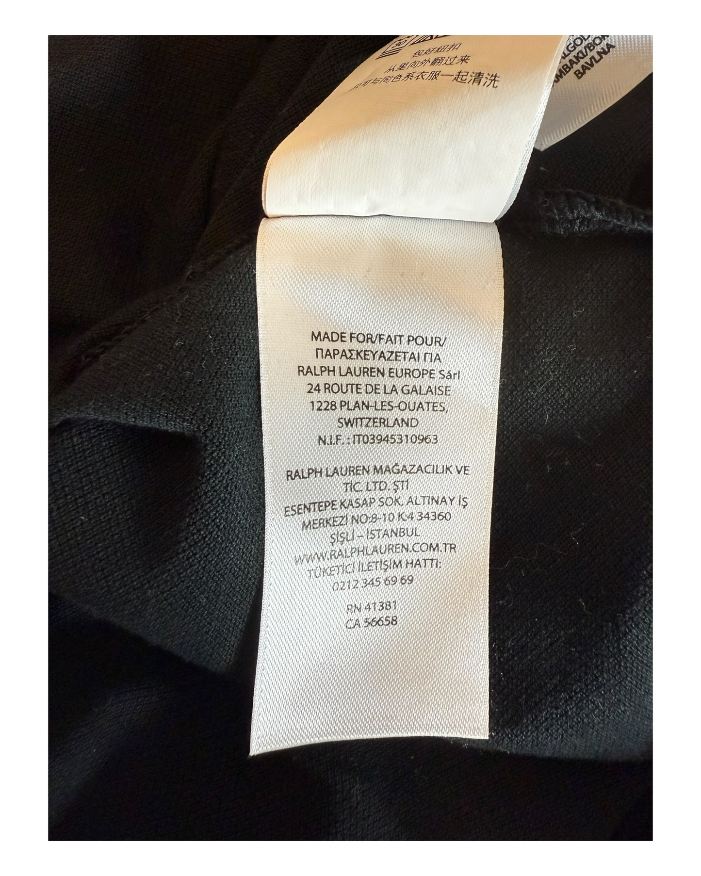 Polo Ralph Lauren Poloshirt schwarz Größe M