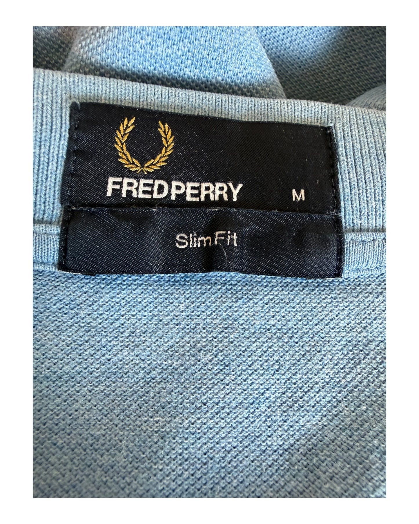 Fred Perry Poloshirt hellblau Größe M
