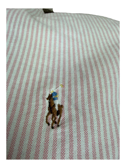 Polo Ralph Lauren Oxford Bluse rosa weiß gestreift Größe M