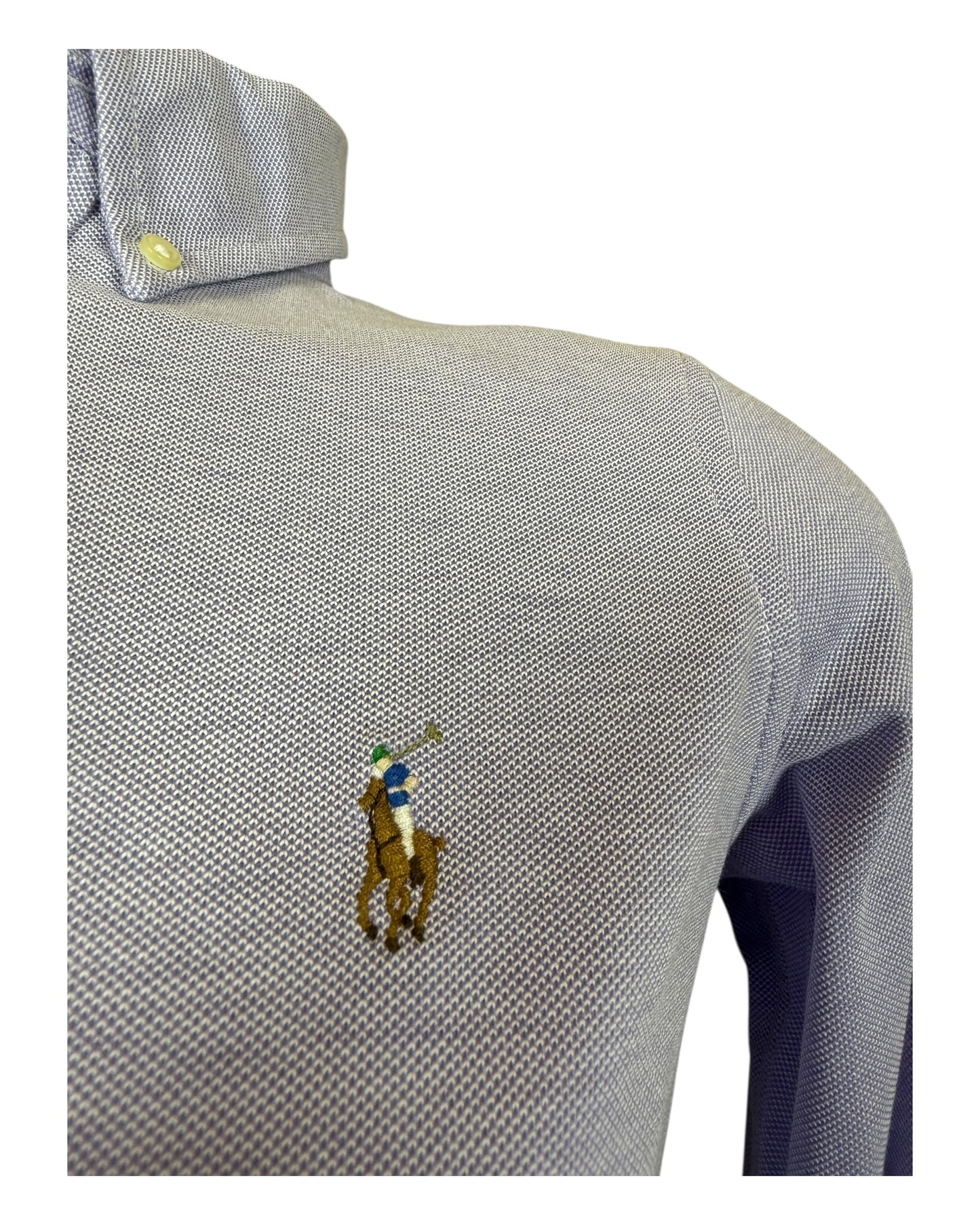 Polo Ralph Lauren Knit Oxford Bluse flieder Größe M