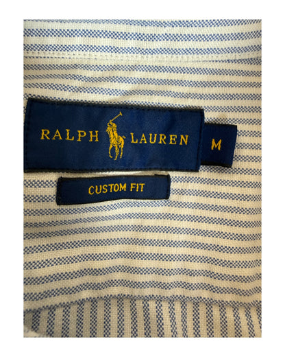 Polo Ralph Lauren Oxford Bluse hellblau weiß gestreift Größe M