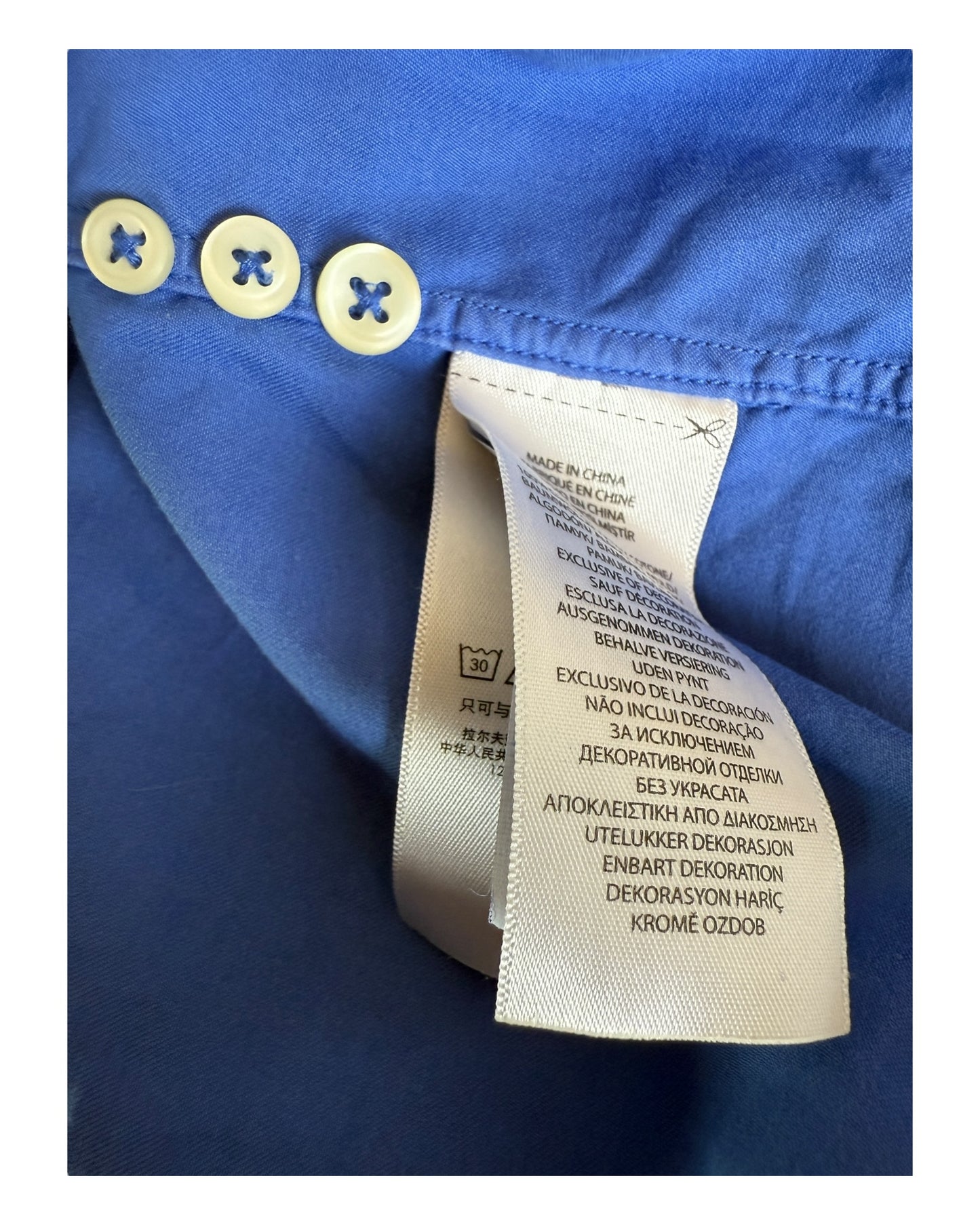 Polo Ralph Lauren Hemd blau Größe M