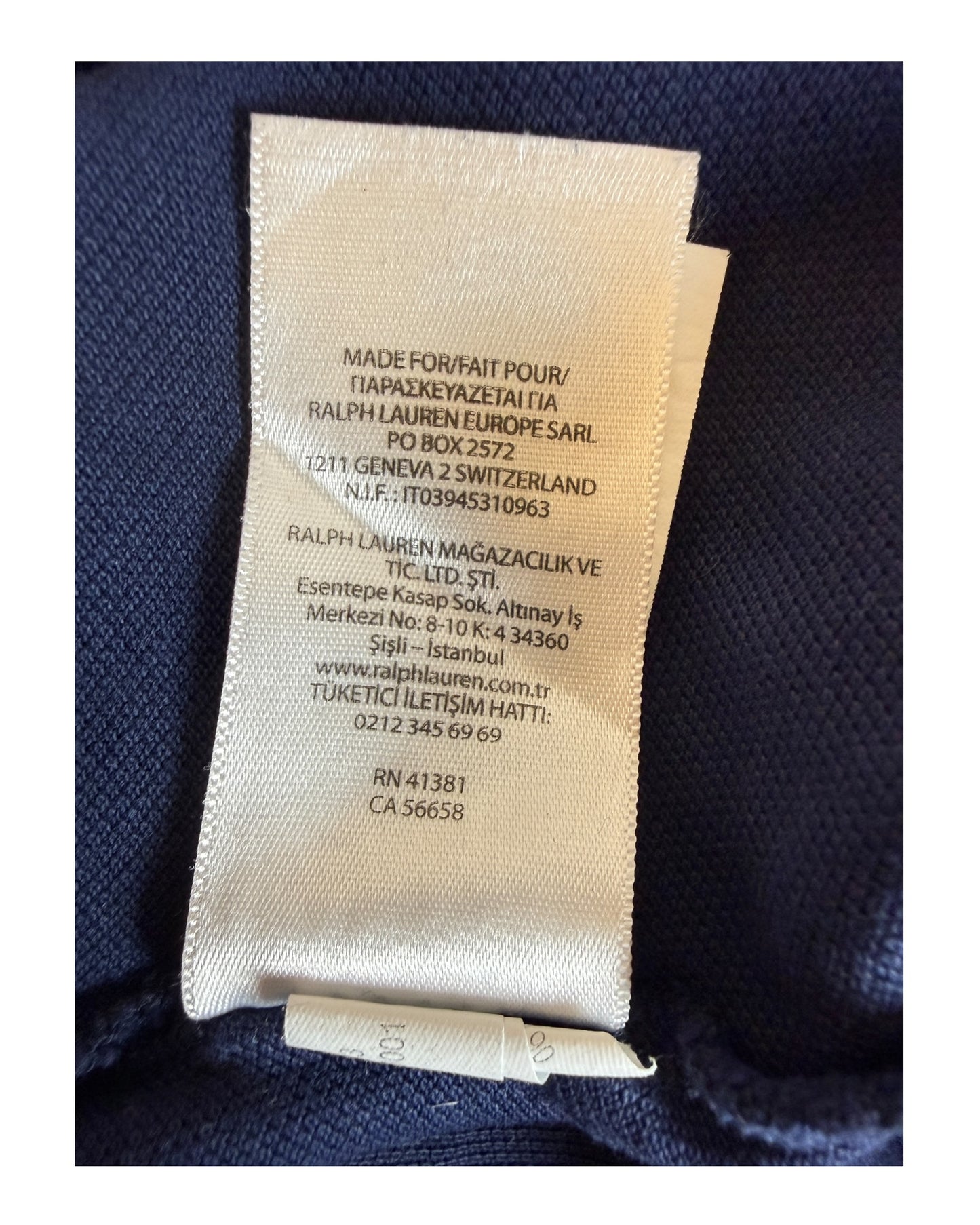 Polo Ralph Lauren Poloshirt marineblau Größe M