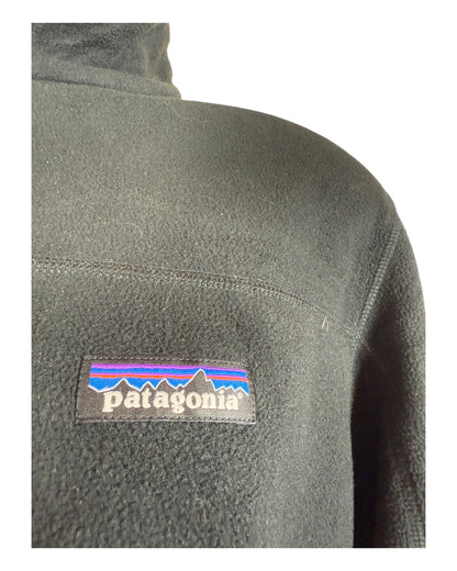 Patagonia Fleece Half Zip Pullover schwarz Größe M