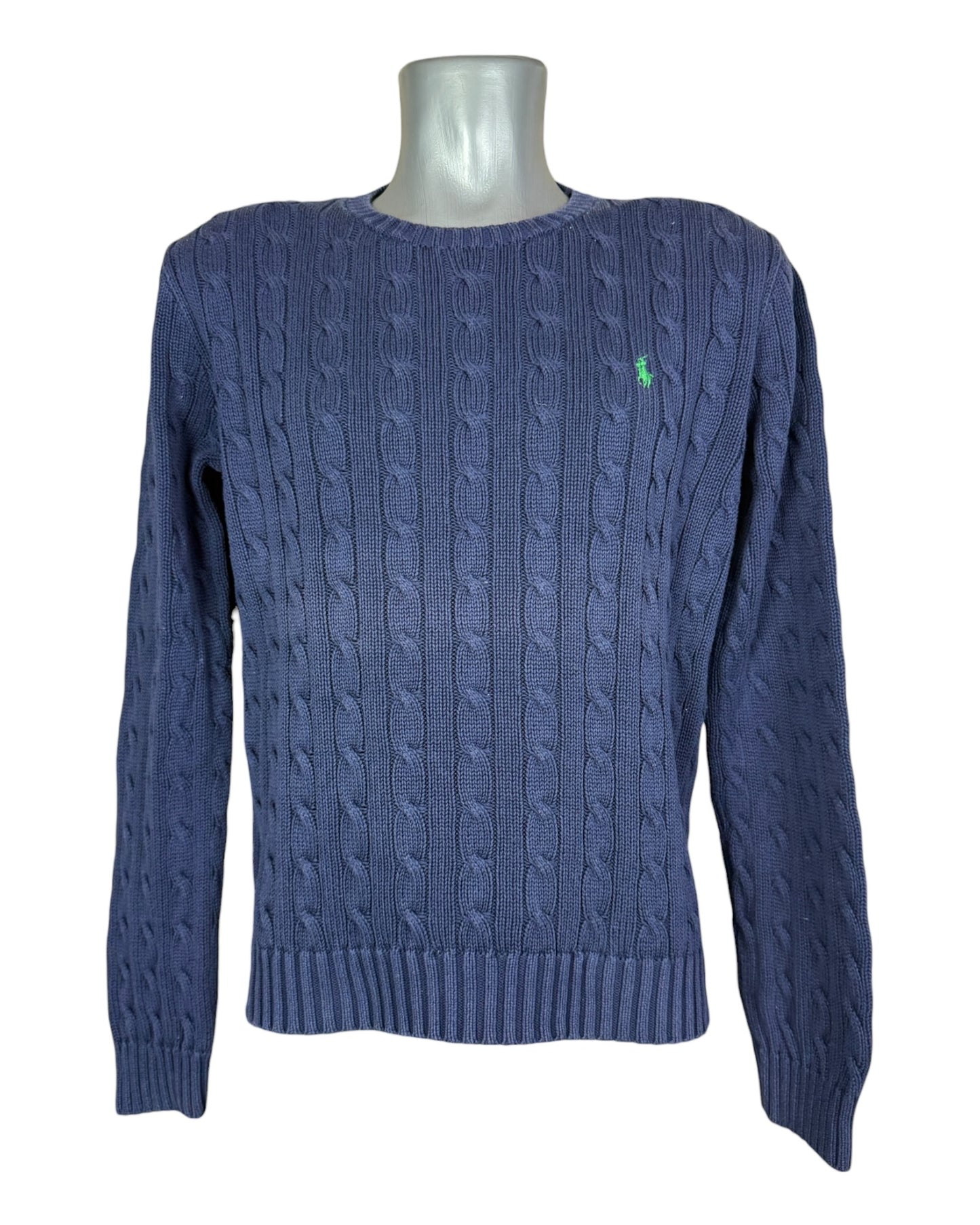 Polo Ralph Lauren Zopfmuster Pullover marineblau Größe L