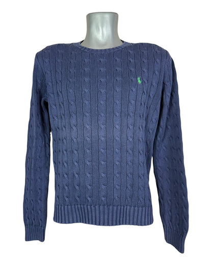 Polo Ralph Lauren Zopfmuster Pullover marineblau Größe L