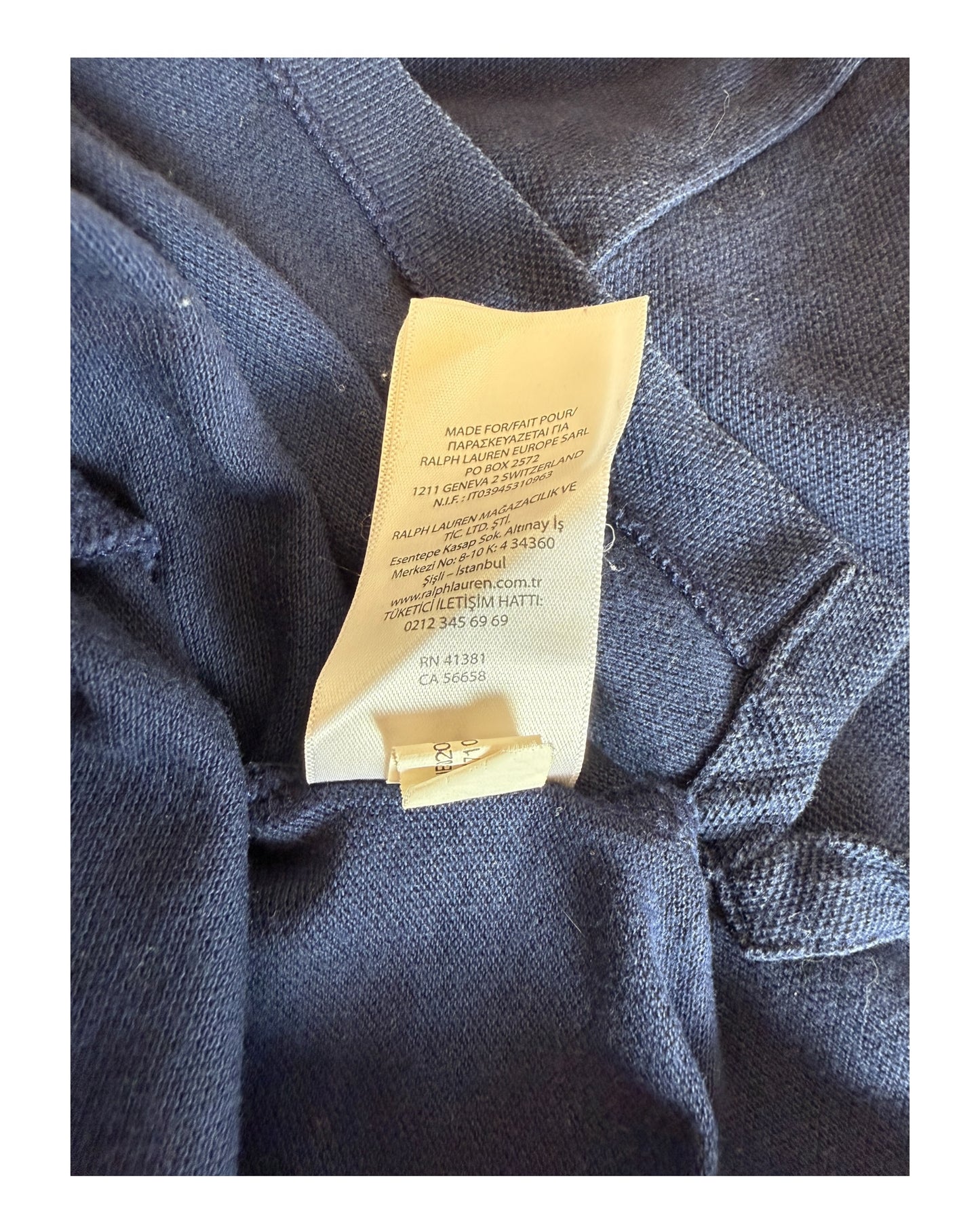 Polo Ralph Lauren Poloshirt marineblau Größe L