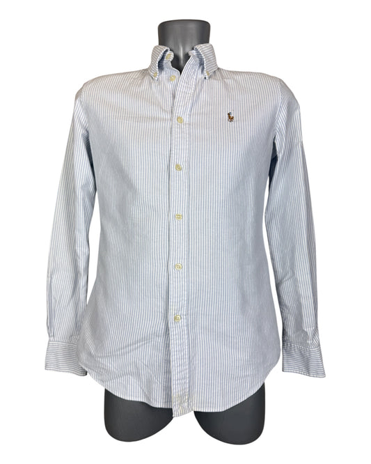 Polo Ralph Lauren Oxford Bluse hellblau weiß gestreift Größe S