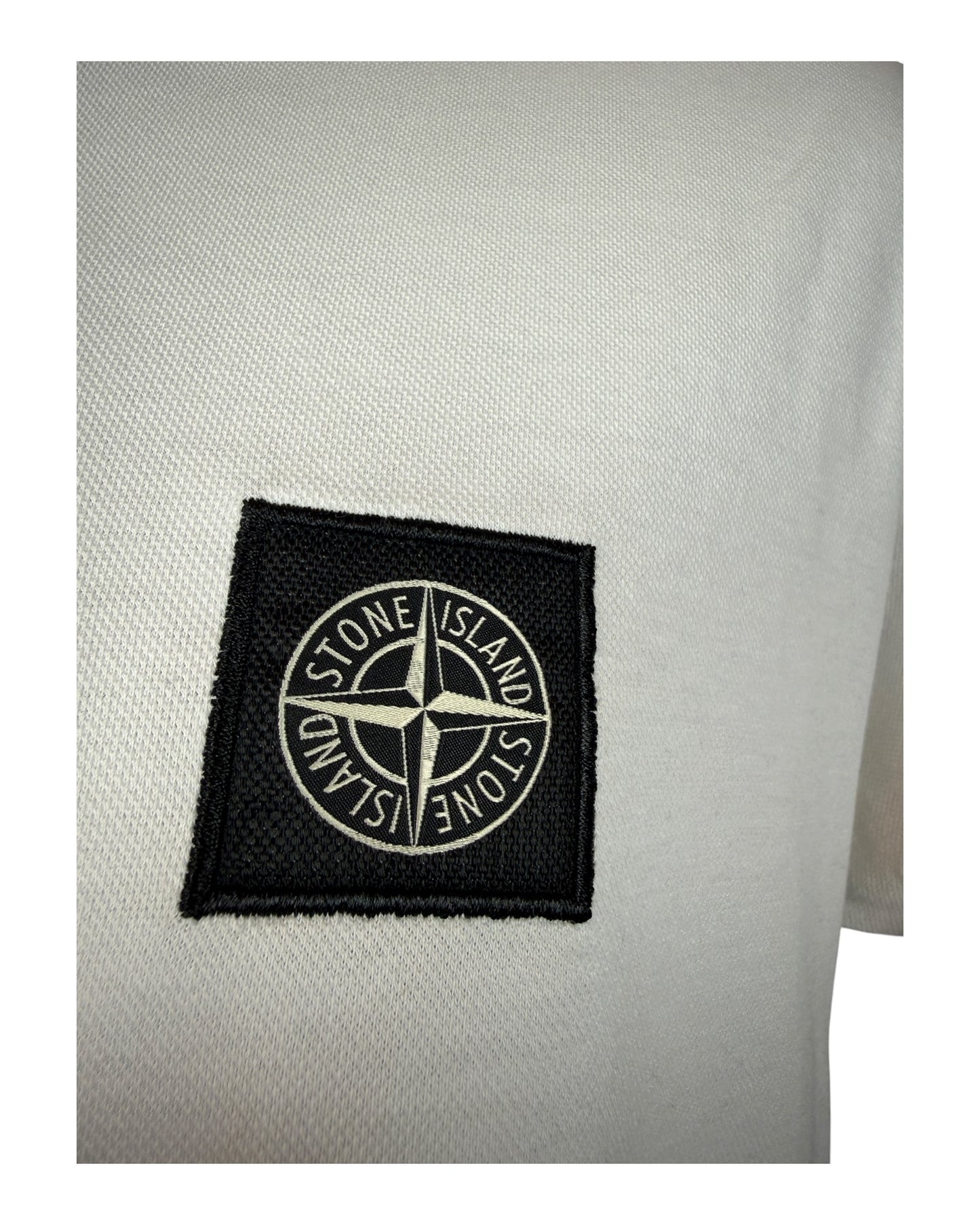 Stone Island Poloshirt weiß Größe L