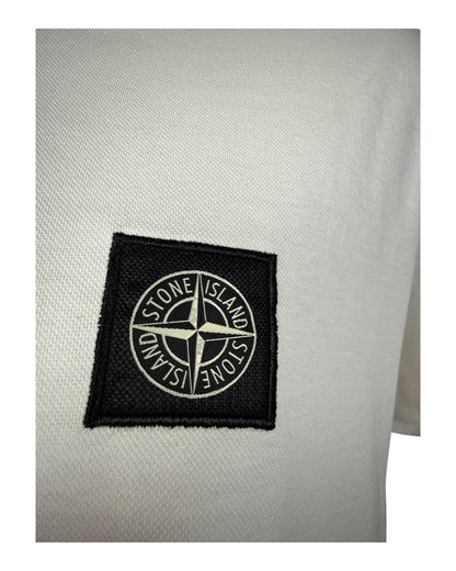 Stone Island Poloshirt weiß Größe L