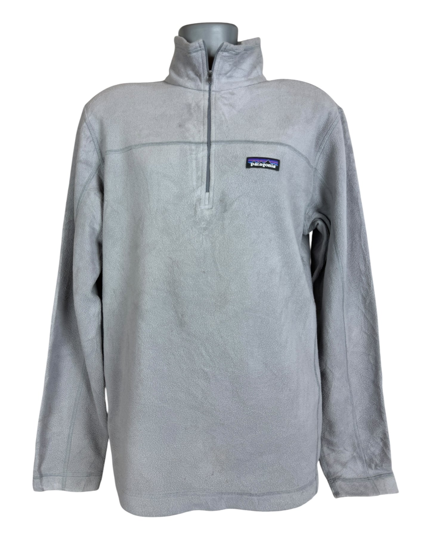 Patagonia Fleece Half Zip Pullover grau Größe M