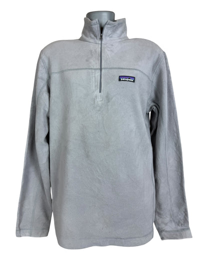 Patagonia Fleece Half Zip Pullover grau Größe M