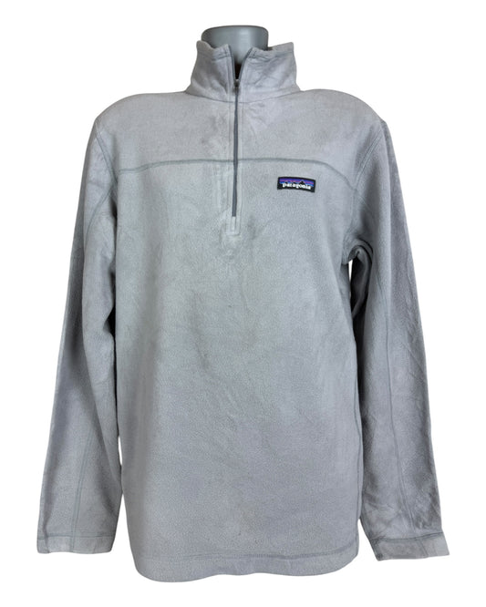Patagonia Fleece Half Zip Pullover grau Größe M