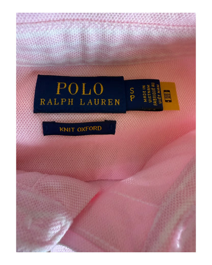 Polo Ralph Lauren Knit Oxford Bluse rosa Größe S