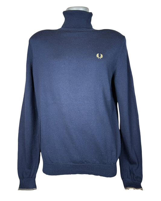 Fred Perry Pullover marineblau Größe L