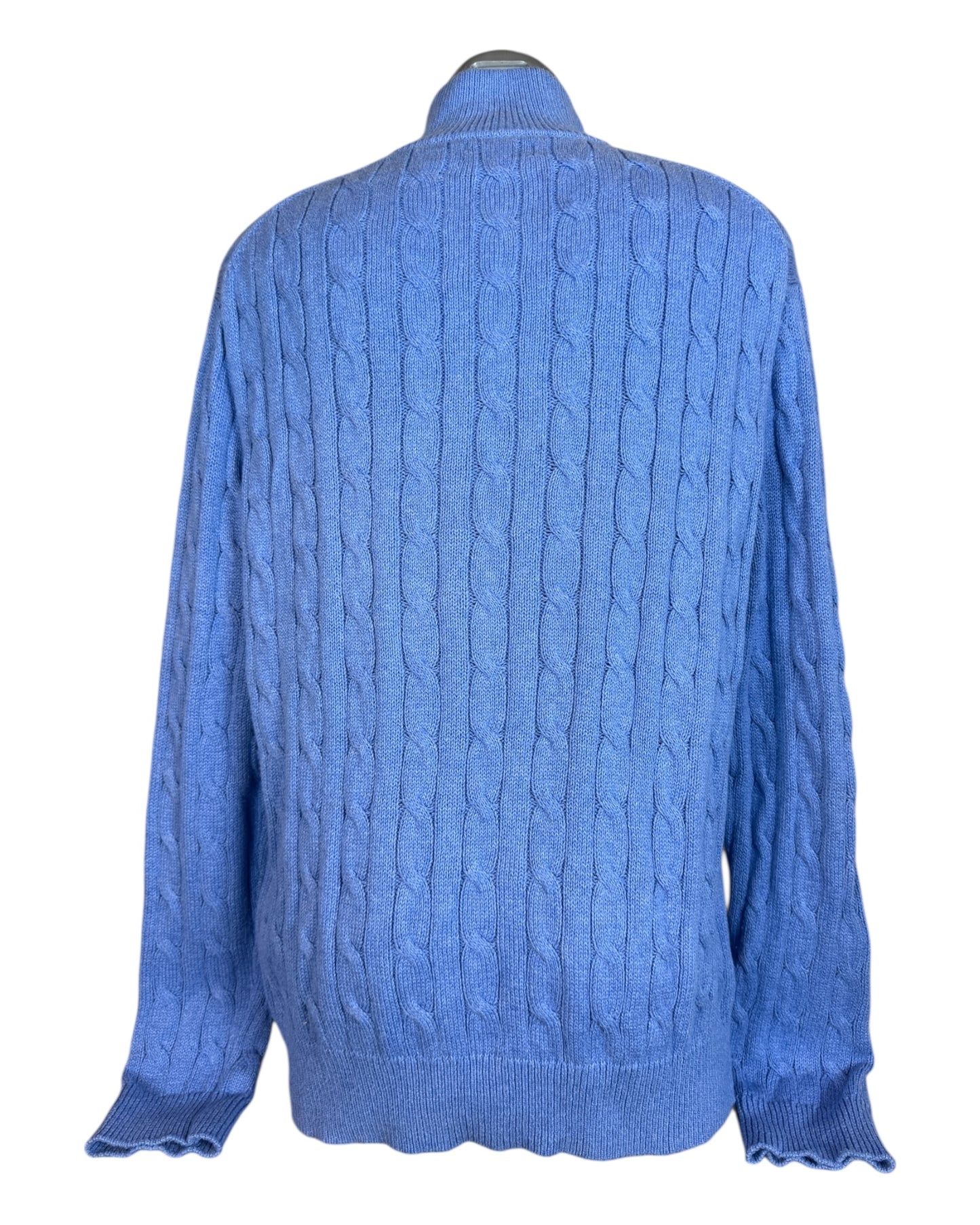Polo Ralph Lauren Zopfmuster Pullover blau Größe L