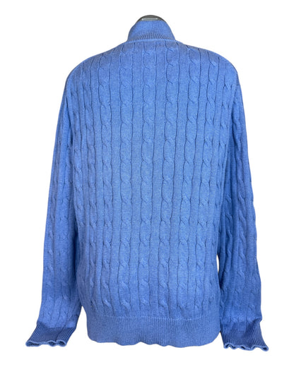 Polo Ralph Lauren Zopfmuster Pullover blau Größe L