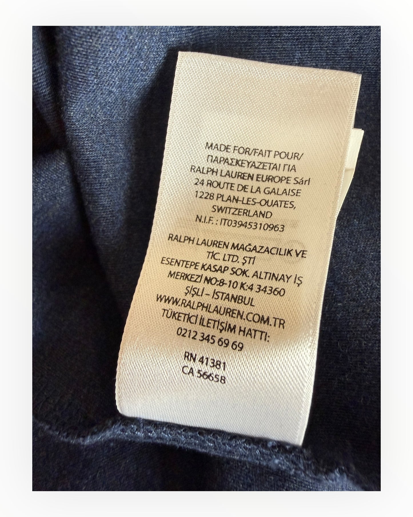 Polo Ralph Lauren Poloshirt marineblau Größe L