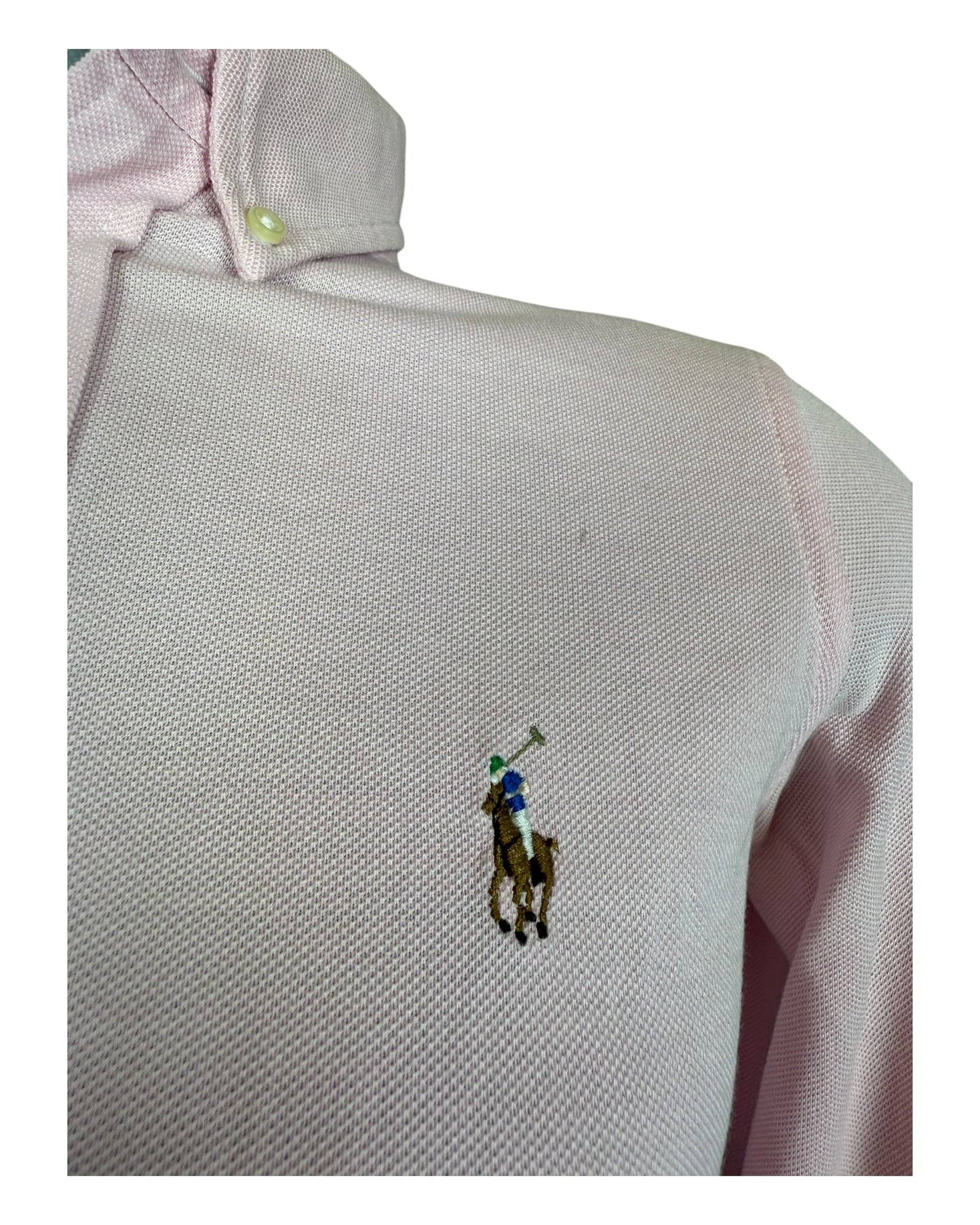 Polo Ralph Lauren Knit Oxfordhemd Bluse rosa Größe S