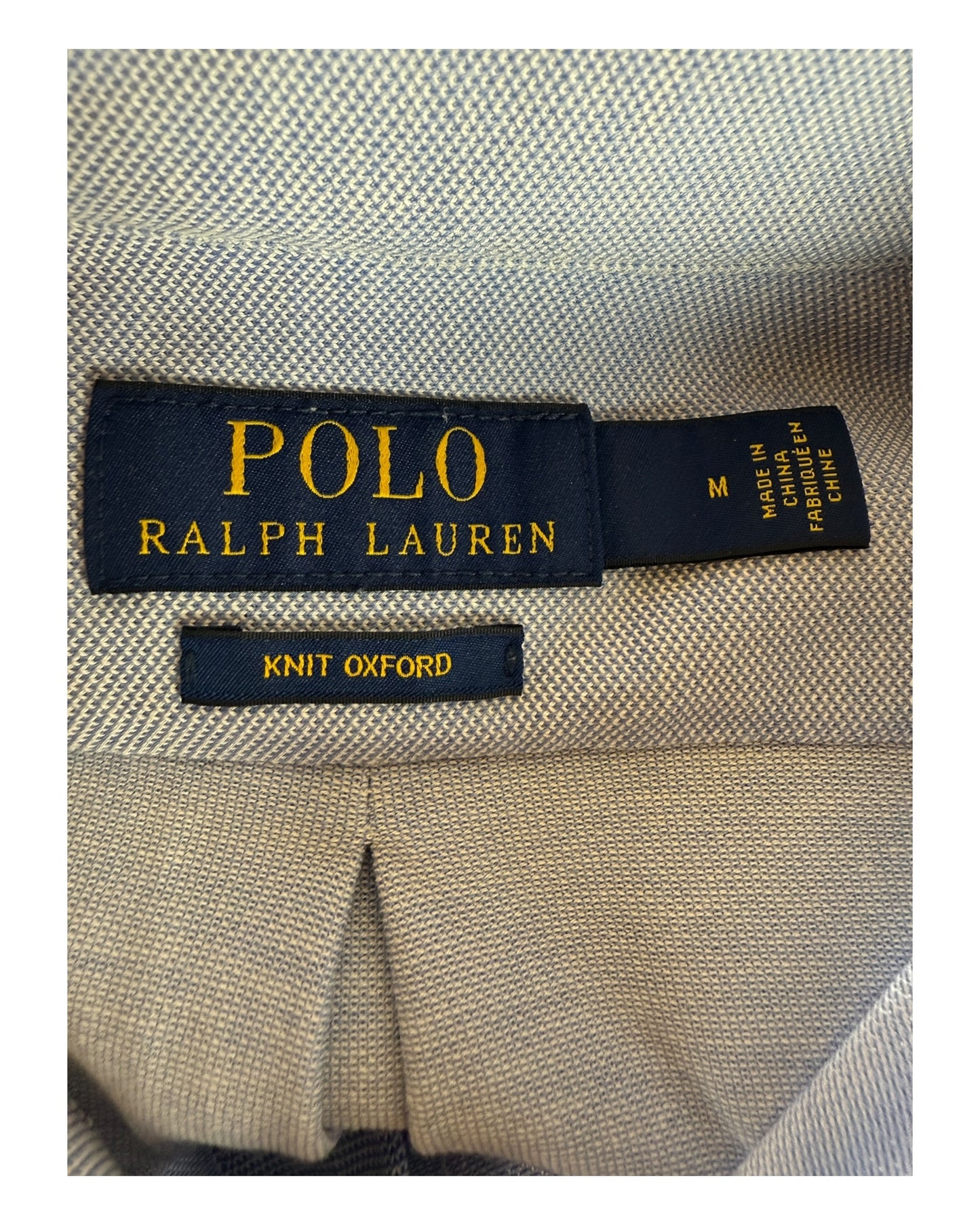 Polo Ralph Lauren Knit Oxfordhemd hellblau Größe M