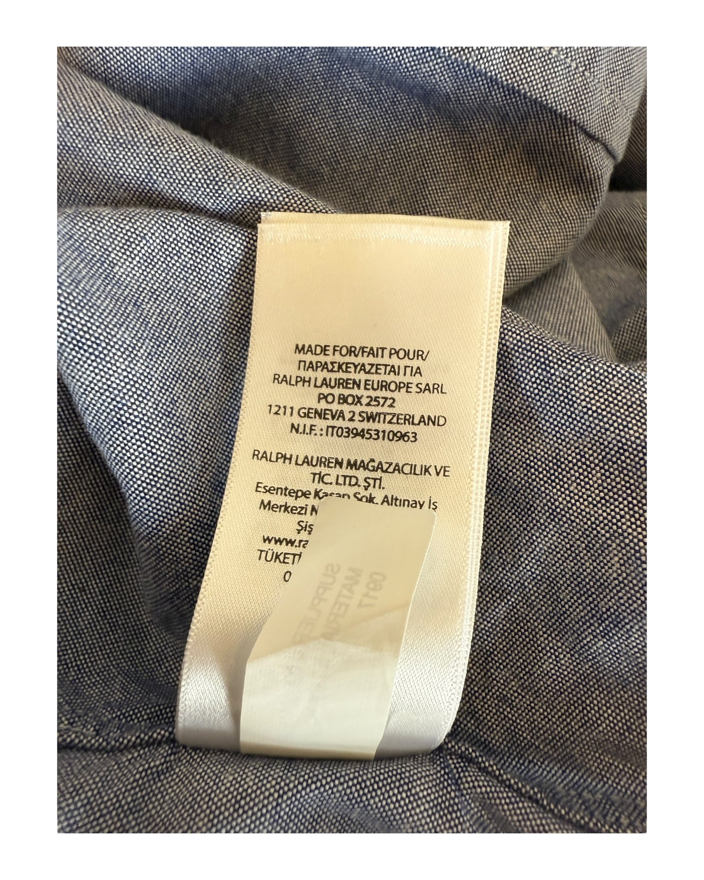 Polo Ralph Lauren Oxfordhemd blau Größe L