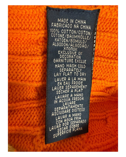 Polo Ralph Lauren Zopfmuster Pullover orange Größe S