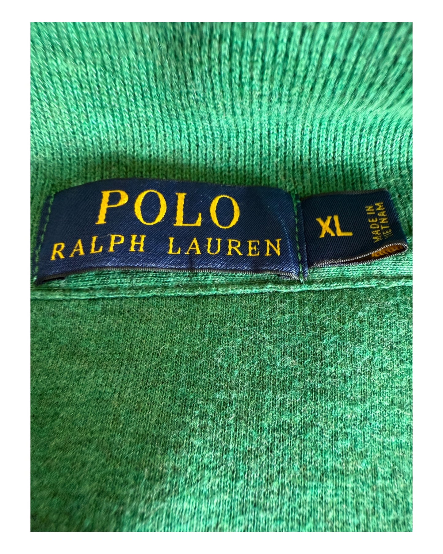 Polo Ralph Lauren Half Zip Pullover grün Größe XL
