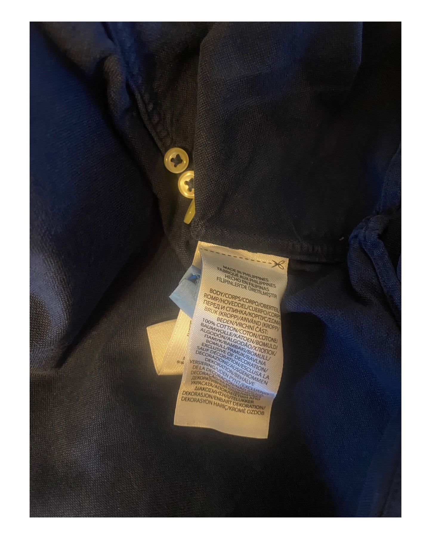 Polo Ralph Lauren Hemd marineblau Größe M
