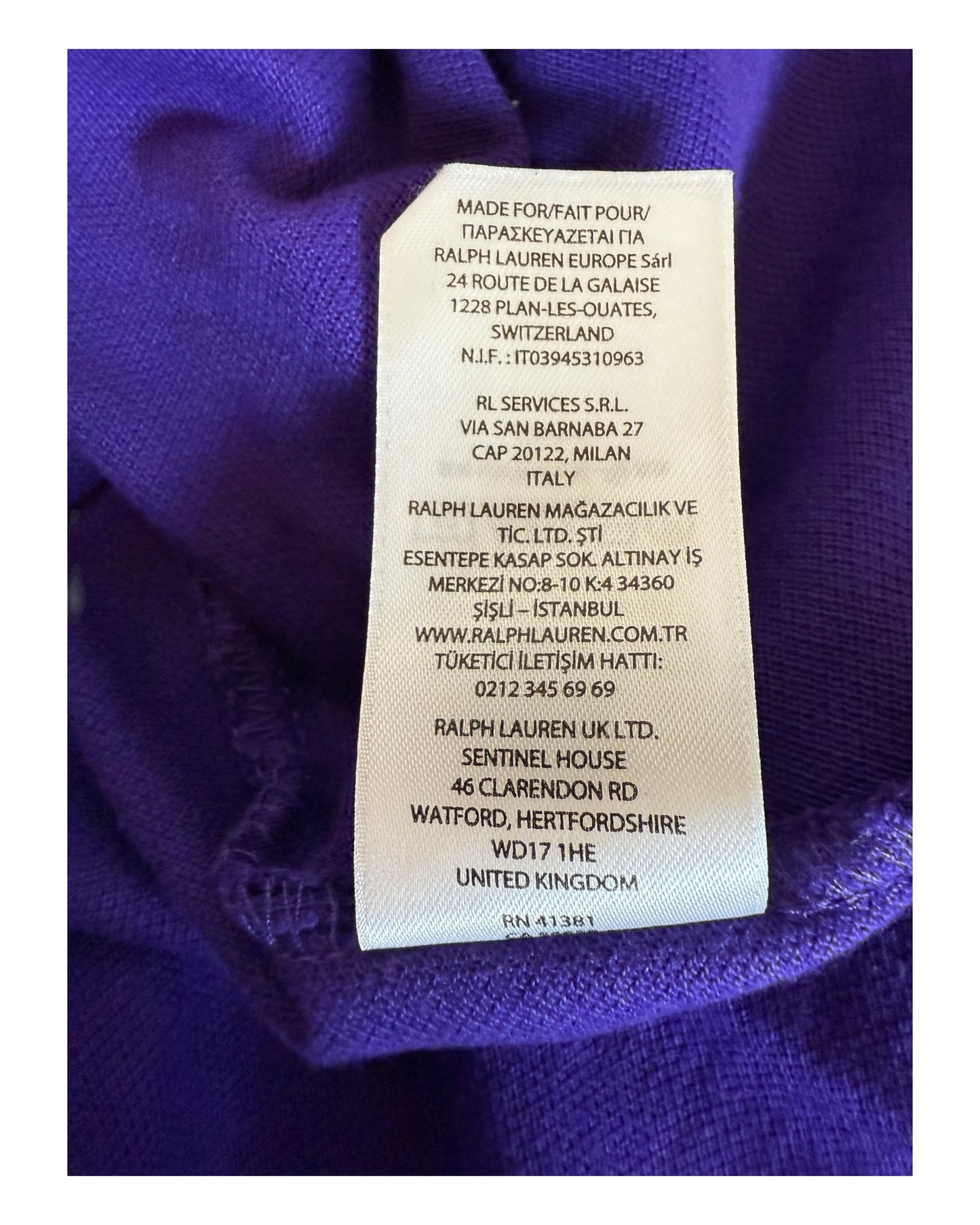 Polo Ralph Lauren Poloshirt lila Größe S
