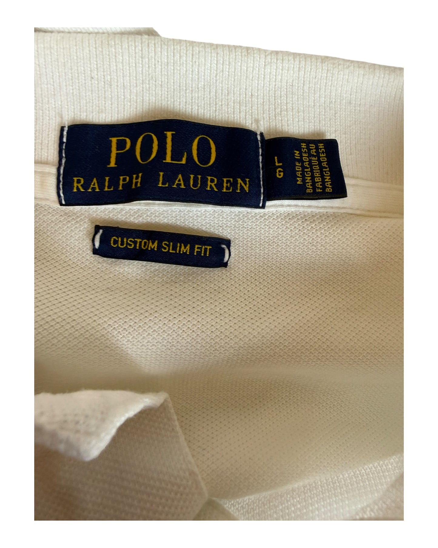 Polo Ralph Lauren Poloshirt weiß Größe L