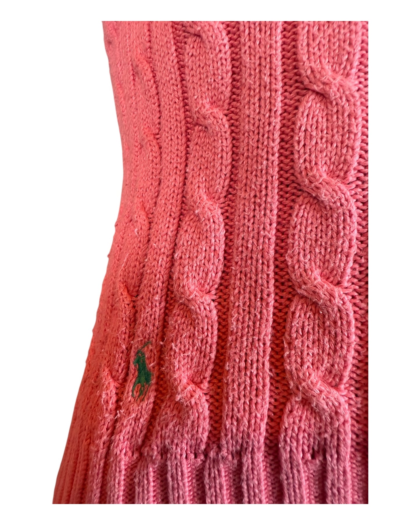 Polo Ralph Lauren Zopfmuster Pullover pink Größe S