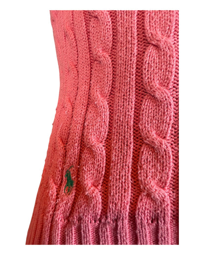 Polo Ralph Lauren Zopfmuster Pullover pink Größe S