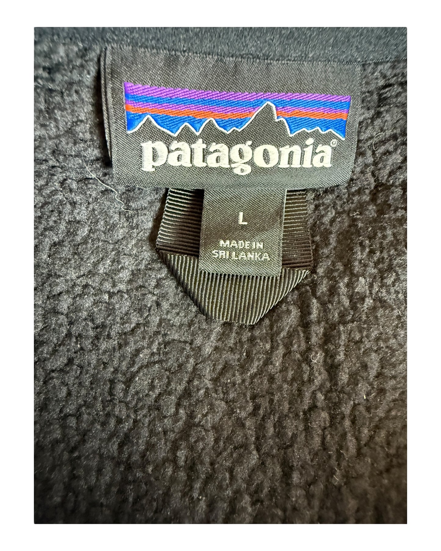 Patagonia Fleece Weste schwarz Größe L