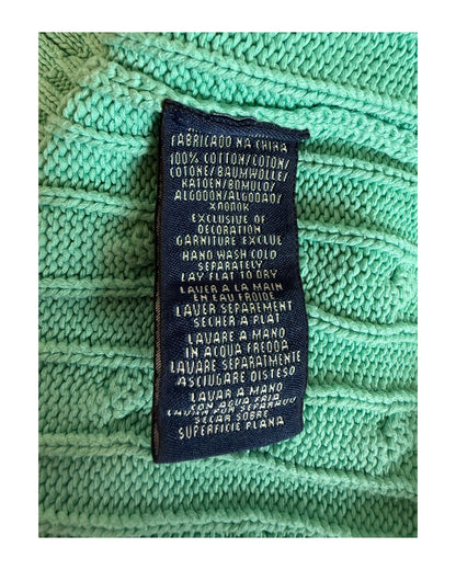 Polo Ralph Lauren Zopfmuster Pullover türkis Größe L