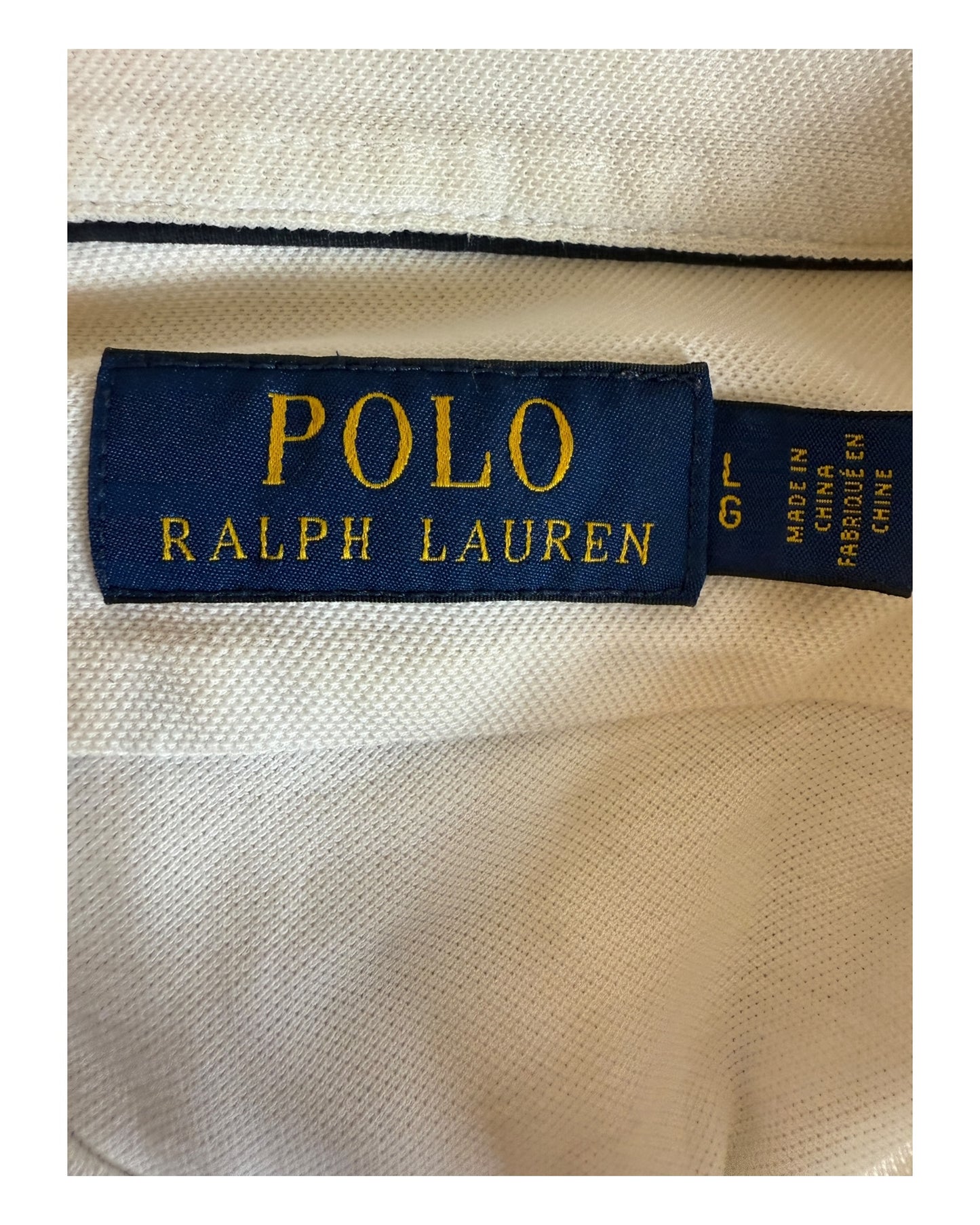 Polo Ralph Lauren Knit Oxfordhemd weiß Größe L