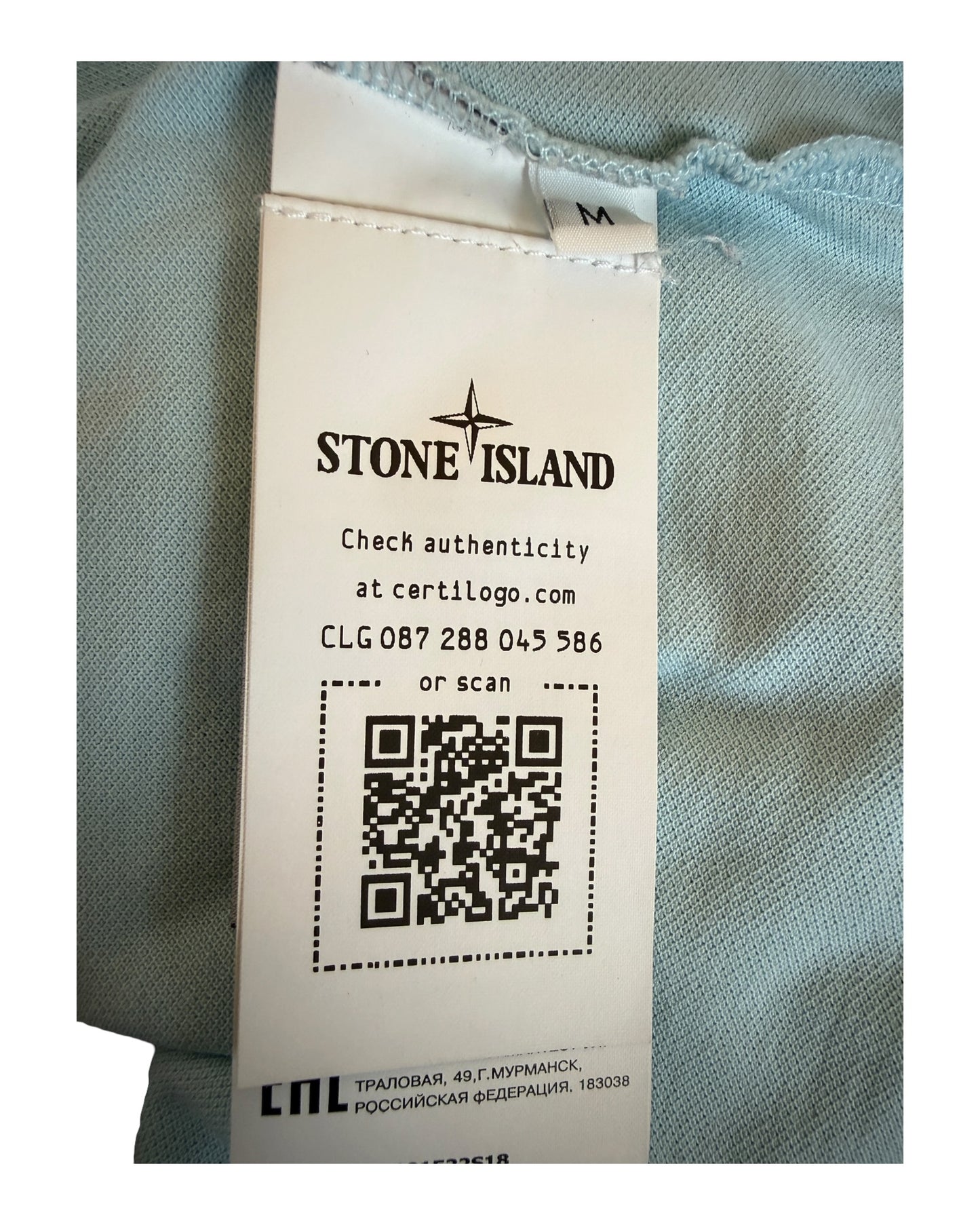 Stone Island Poloshirt türkis Größe M