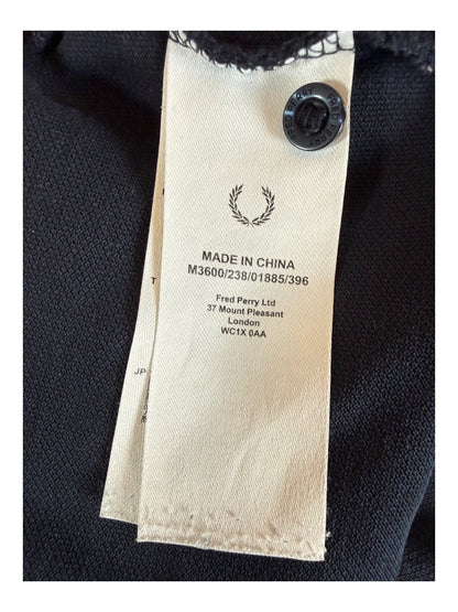Fred Perry Poloshirt schwarz Größe M
