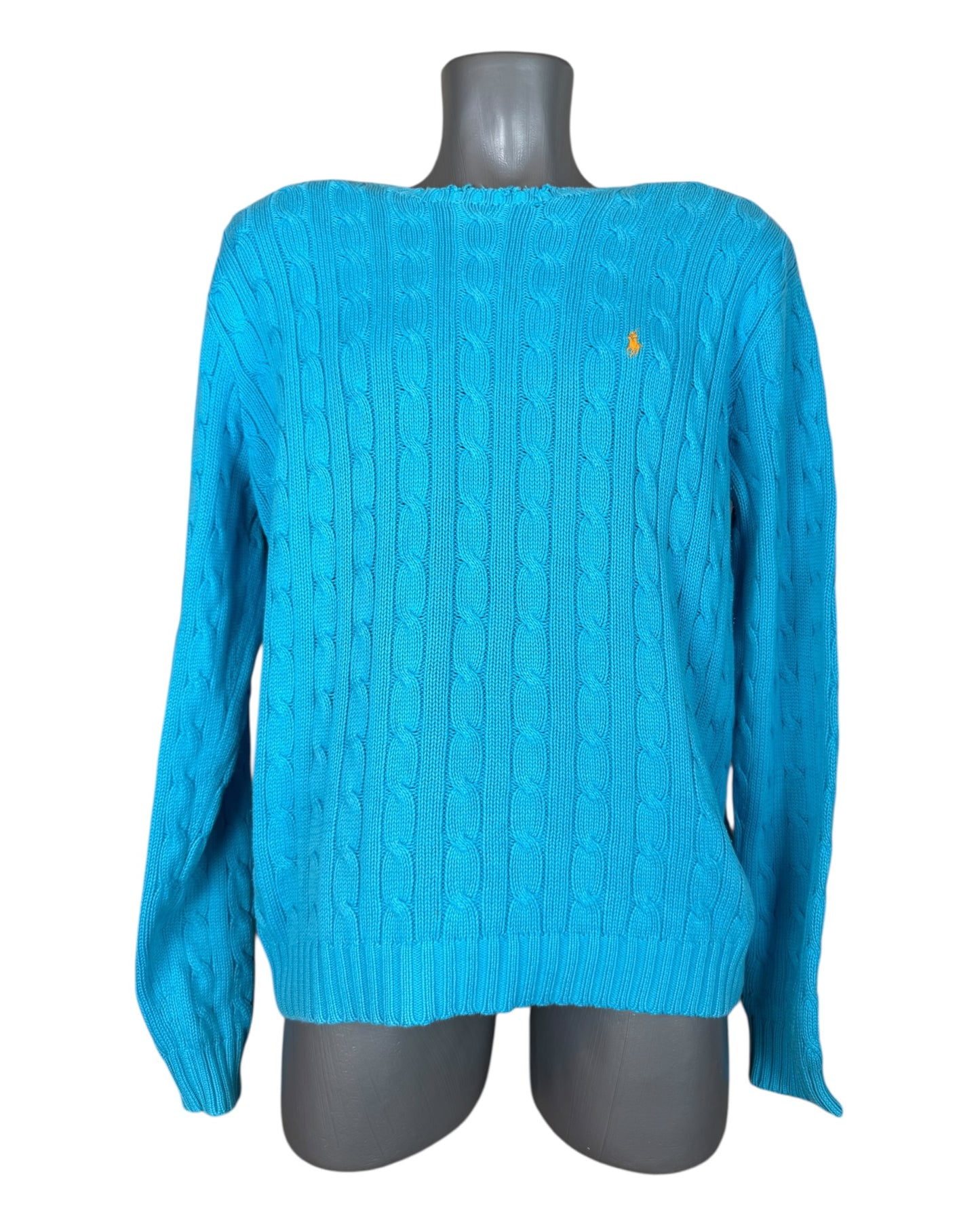 Polo Ralph Lauren Zopfmuster Pullover trükis Größe M