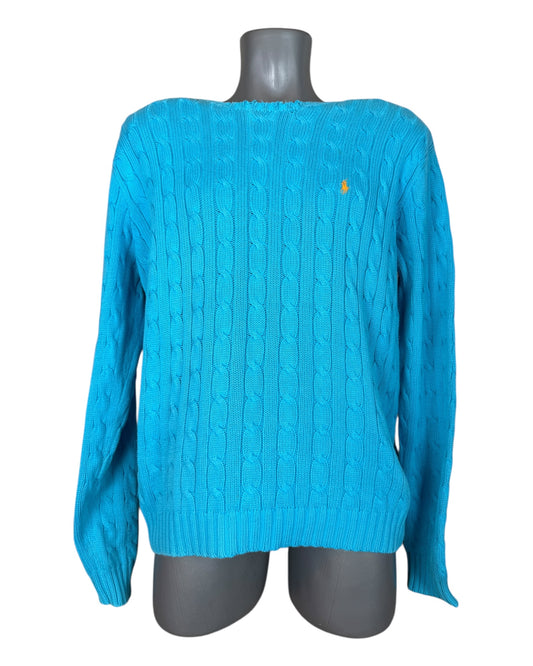 Polo Ralph Lauren Zopfmuster Pullover trükis Größe M
