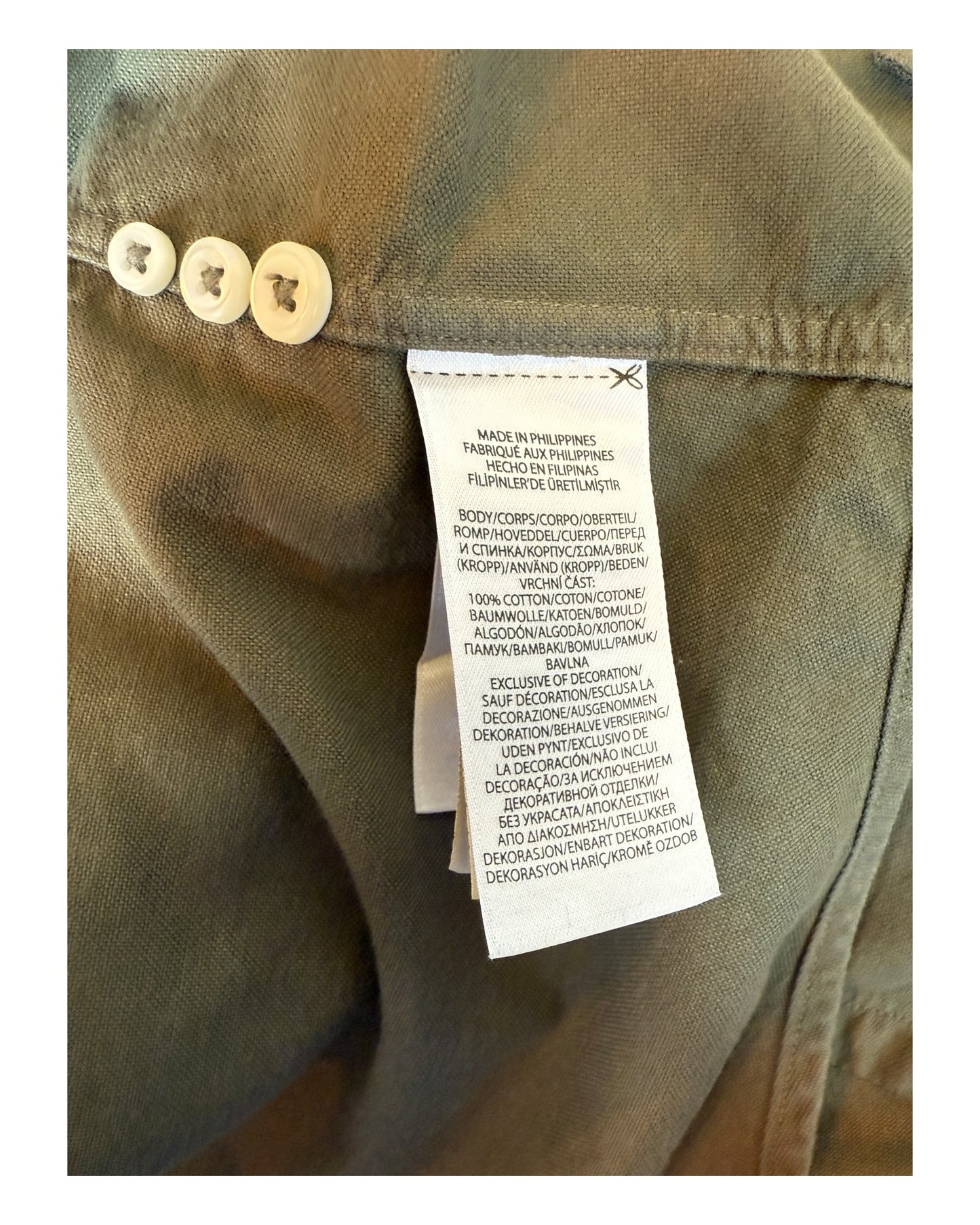 Polo Ralph Lauren Oxfordhemd khaki Größe M