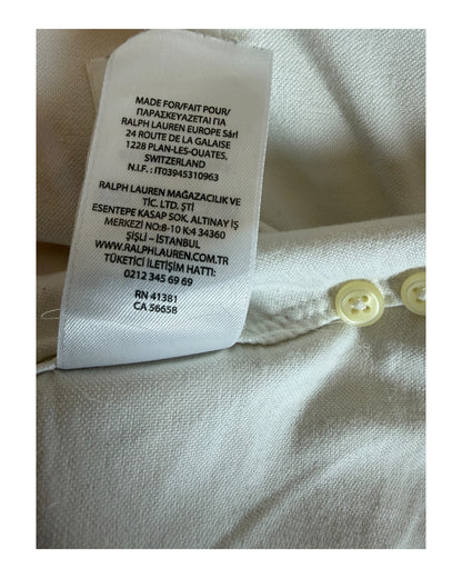 Polo Ralph Lauren Oxford Bluse weiß Größe M