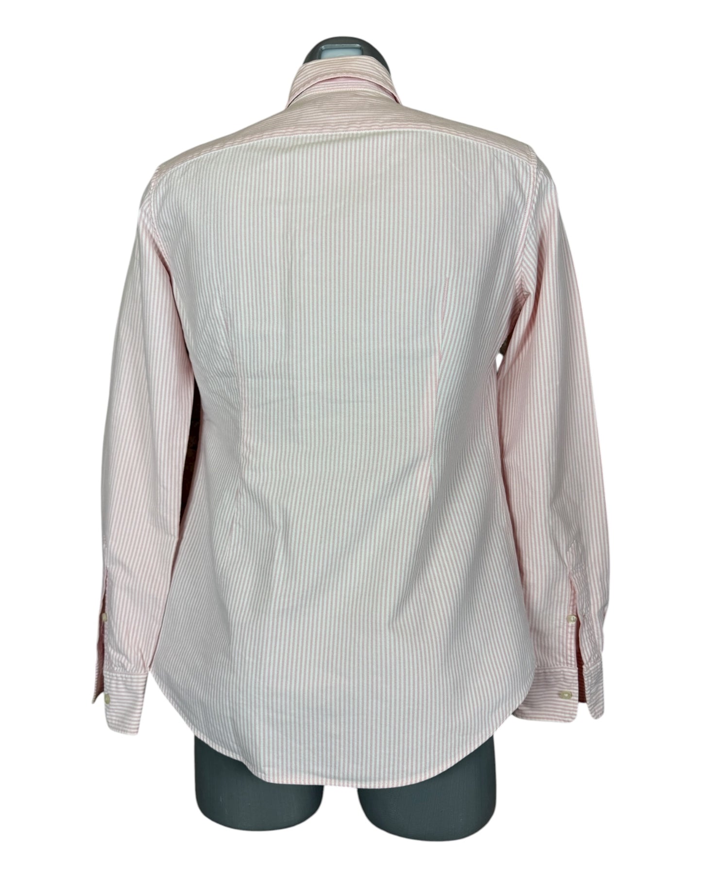 Polo Ralph Lauren Oxford Bluse rosa weiß gestreift Größe S