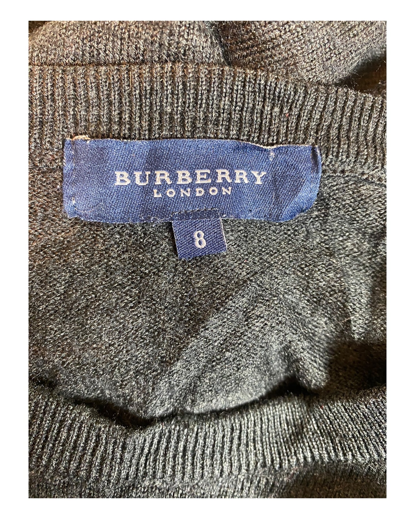 Burberry Half Zip Pullover schwarz Größe XL